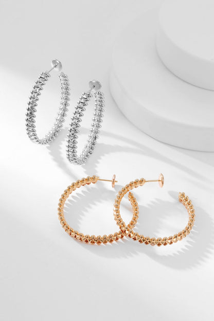 [Plus&Max]CLASH HOOP EARRINGS