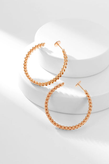 [Plus&Max]CLASH HOOP EARRINGS