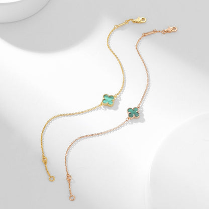 [Plus&Max]CLOVER BRACELET MALACHITE 1 MOTIF