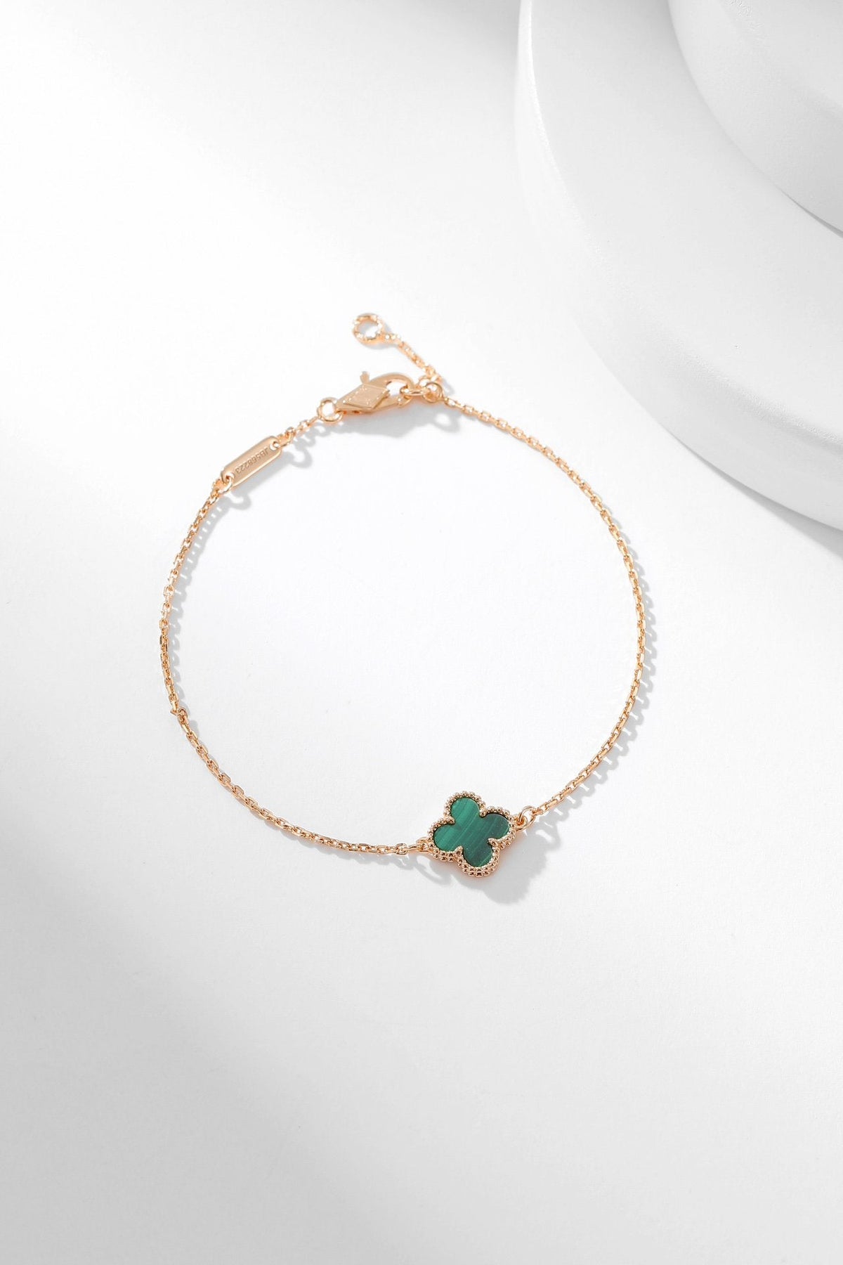 [Plus&Max]CLOVER BRACELET MALACHITE 1 MOTIF