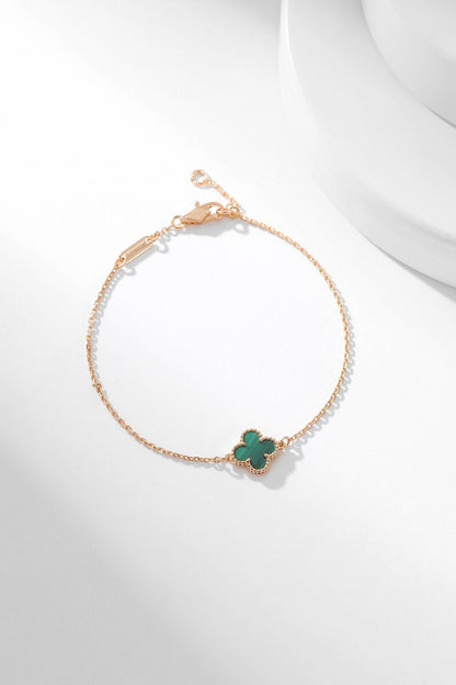 [Plus&Max]CLOVER BRACELET MALACHITE 1 MOTIF