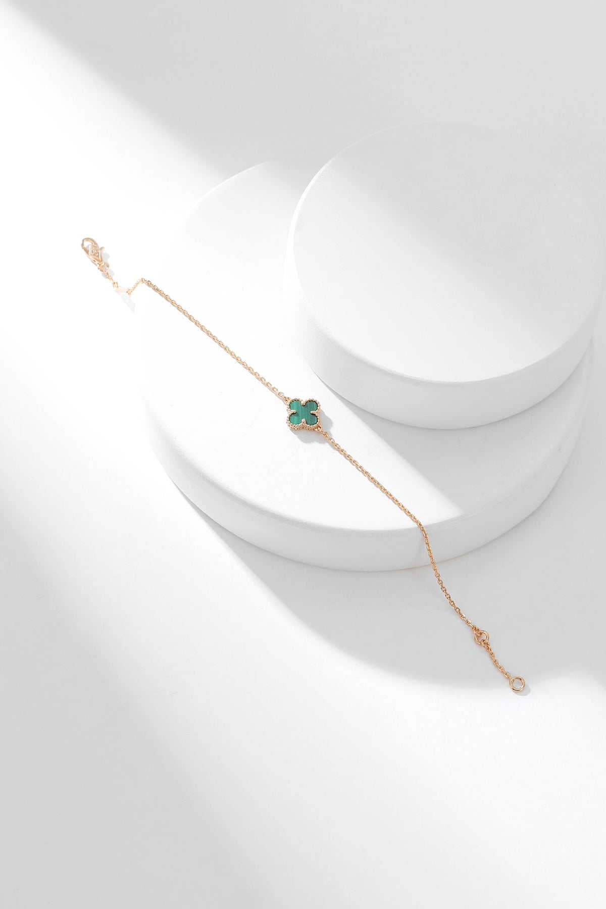 [Plus&Max]CLOVER BRACELET MALACHITE 1 MOTIF