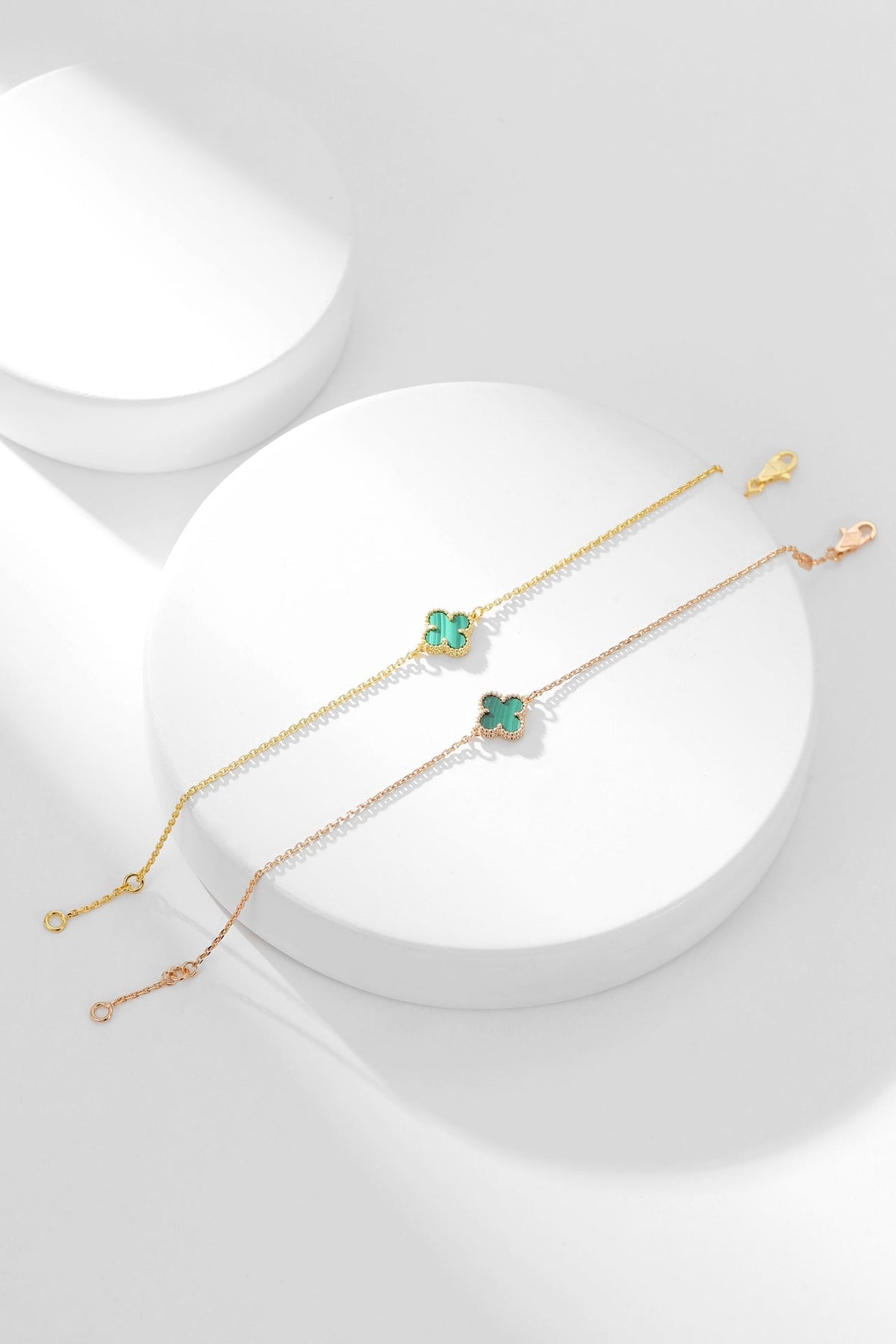 [Plus&Max]CLOVER BRACELET MALACHITE 1 MOTIF