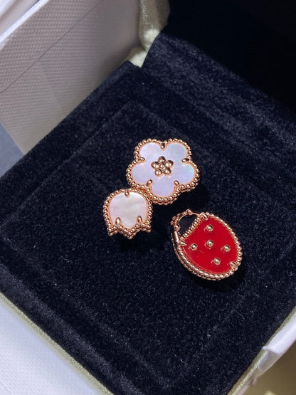 [Plus&Max]LUCKY 3 MOTIF ROSE GOLD RING