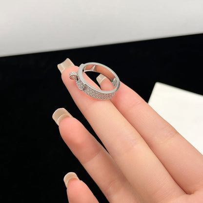[Plus&Max]KELLY SILVER DIAMOND RING