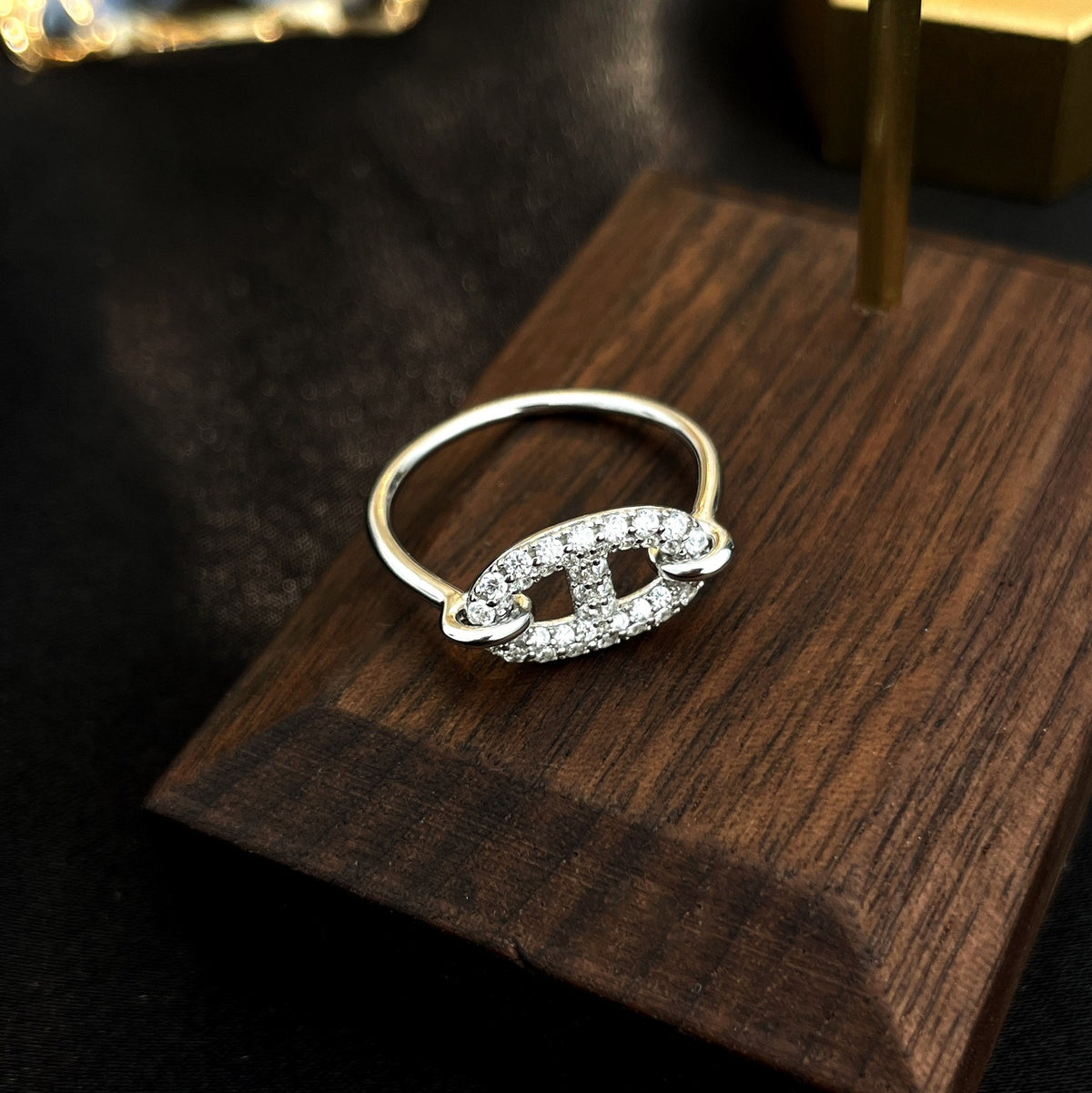 [Plus&Max]RONDE SMALL SILVER DIAMOND RING