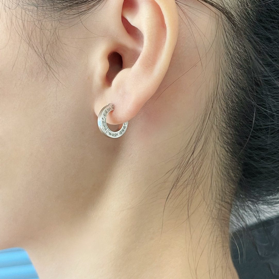 [Plus&Max]LOVE DIAMOND EARRINGS