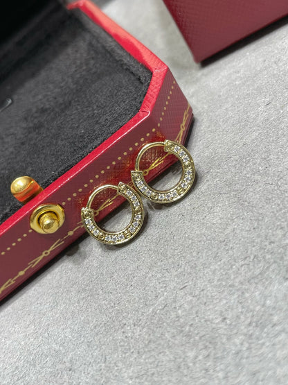 [Plus&Max]LOVE DIAMOND EARRINGS