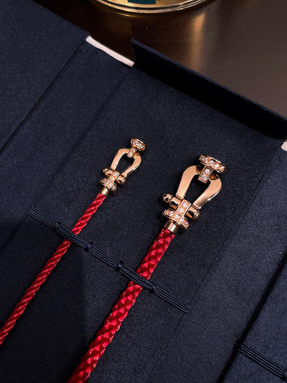 [Plus&Max]FORCE 10 HALF DIAMOND PINK GOLD RED CORDERI LARGE AND MEDIUM MODEL