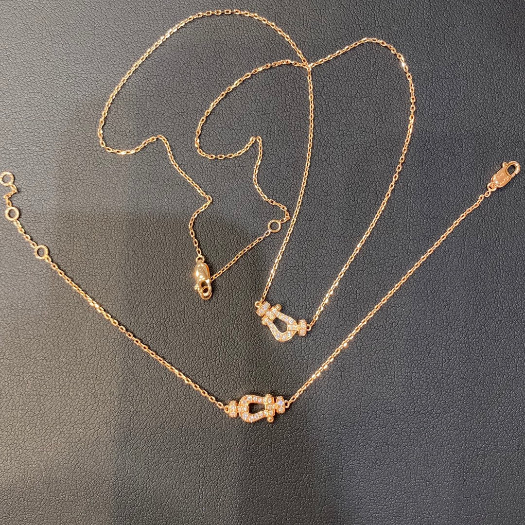 [Plus&Max]FORCE 10 DIAMOND PINK GOLD NECKLACE MINI MODEL