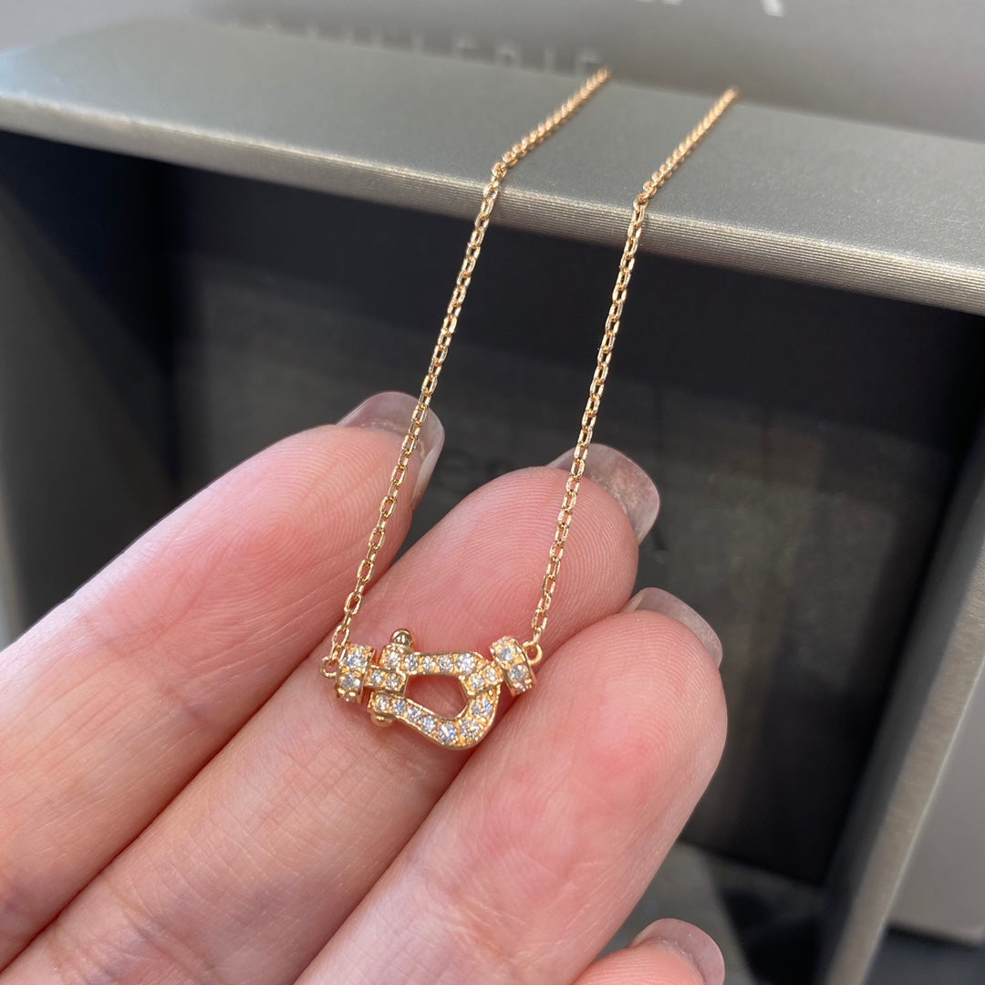 [Plus&Max]FORCE 10 DIAMOND PINK GOLD NECKLACE MINI MODEL