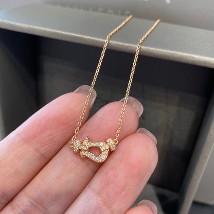 [Plus&Max]FORCE 10 DIAMOND PINK GOLD NECKLACE MINI MODEL