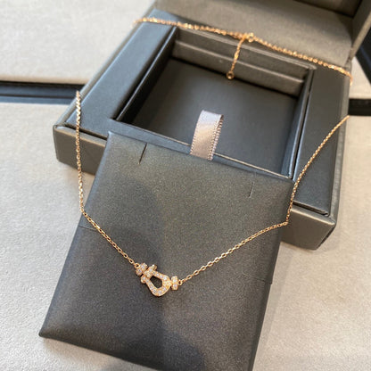 [Plus&Max]FORCE 10 DIAMOND PINK GOLD NECKLACE MINI MODEL