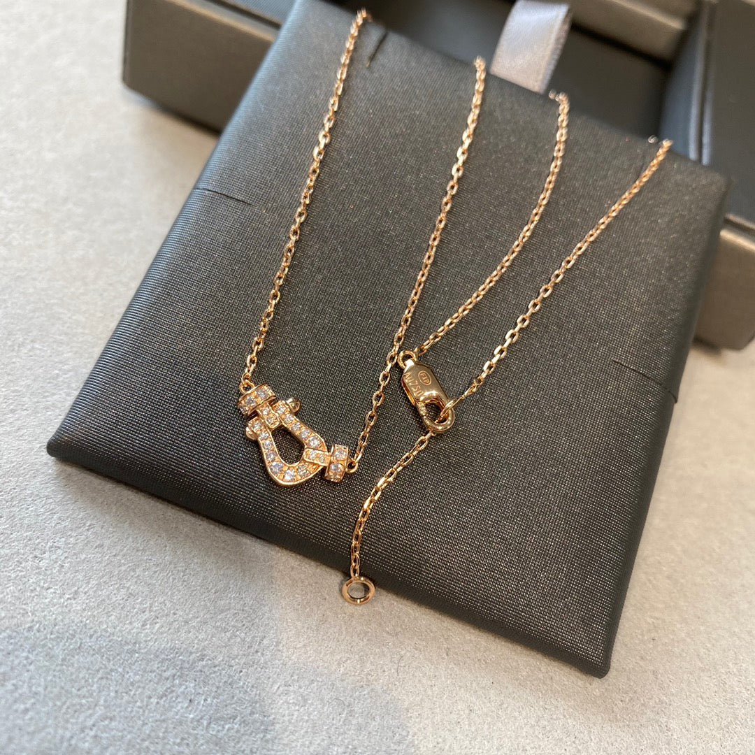 [Plus&Max]FORCE 10 DIAMOND PINK GOLD NECKLACE MINI MODEL