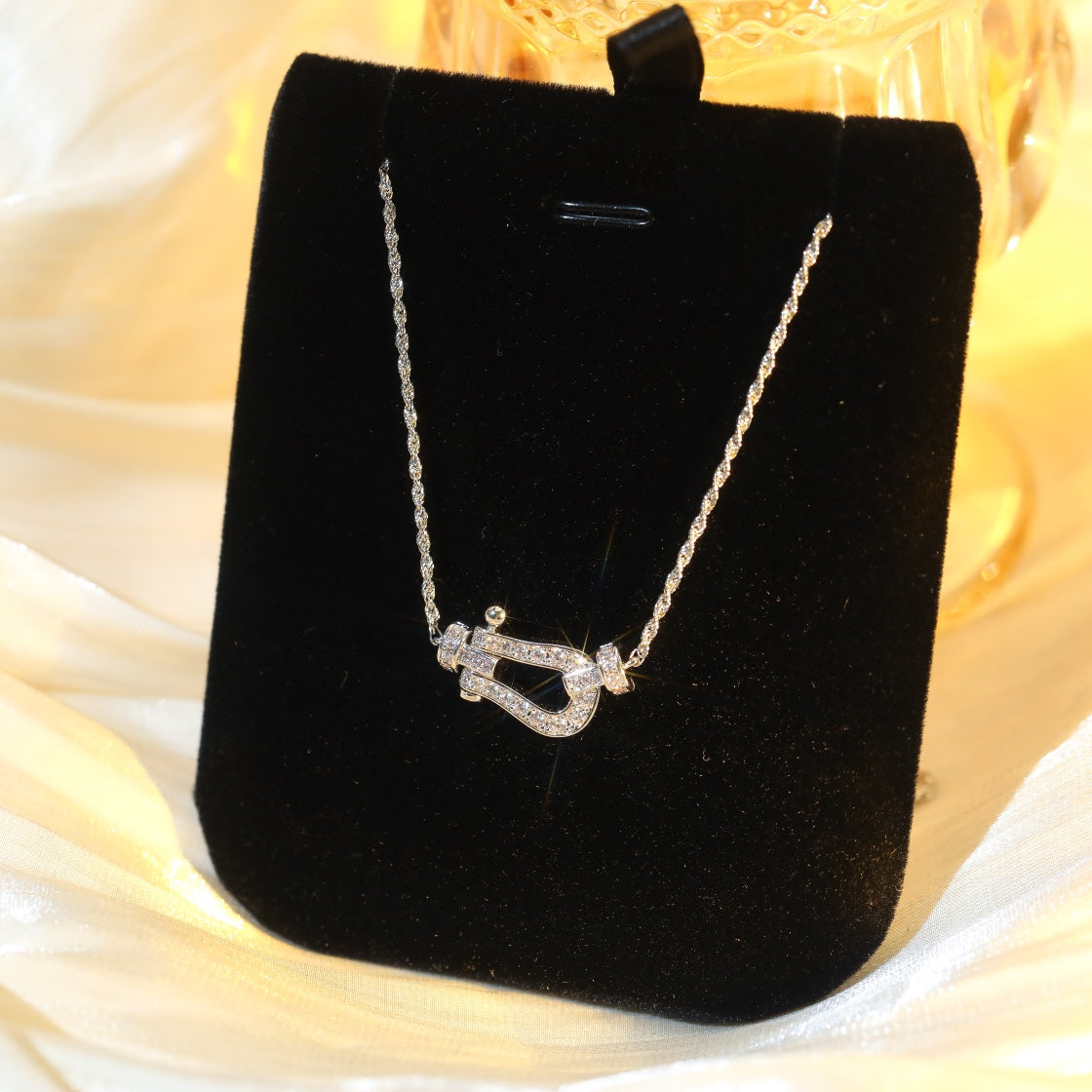 [Plus&Max]FORCE 10 DIAMOND SILVER NECKLACE MINI MODEL