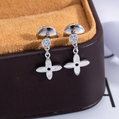 [Plus&Max]VIDYLLE SILVER DIAMOND MINI DROP EARRINGS