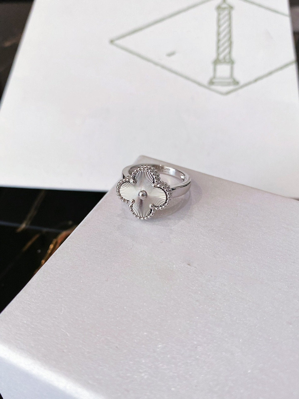 [Plus&Max]CLOVER SILVER RING