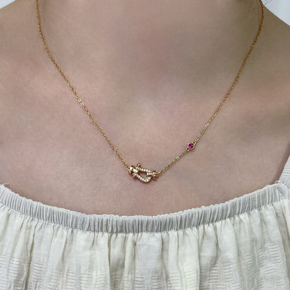 [Plus&Max]FORCE 10 DIAMOND PINK GOLD NECKLACE