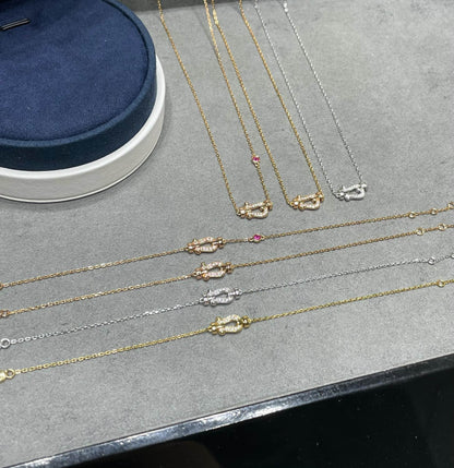 [Plus&Max]FORCE 10 DIAMOND PINK GOLD NECKLACE