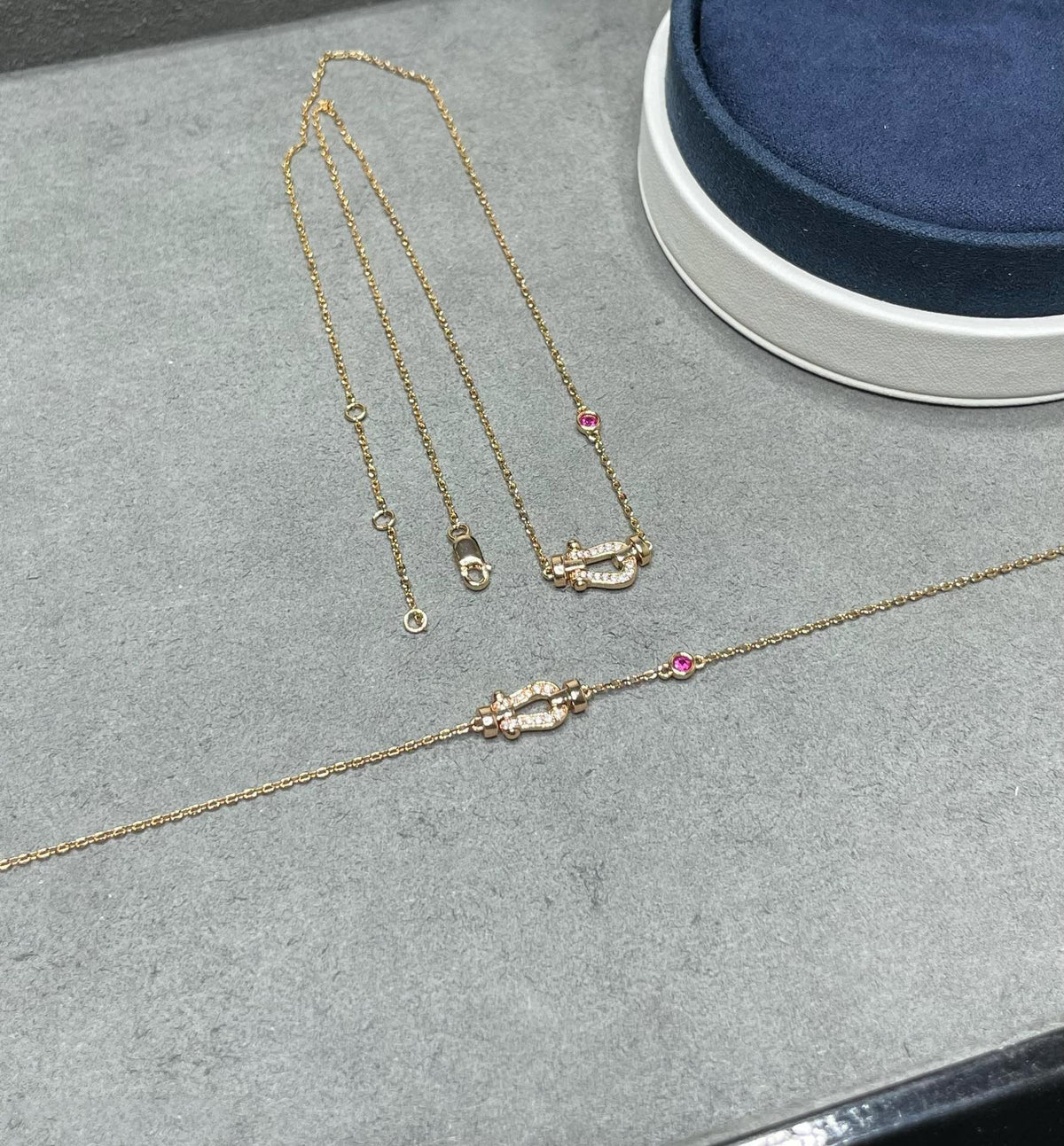 [Plus&Max]FORCE 10 DIAMOND PINK GOLD NECKLACE