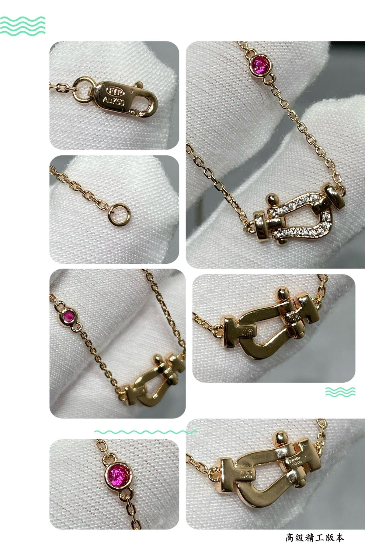 [Plus&Max]FORCE 10 DIAMOND PINK GOLD NECKLACE