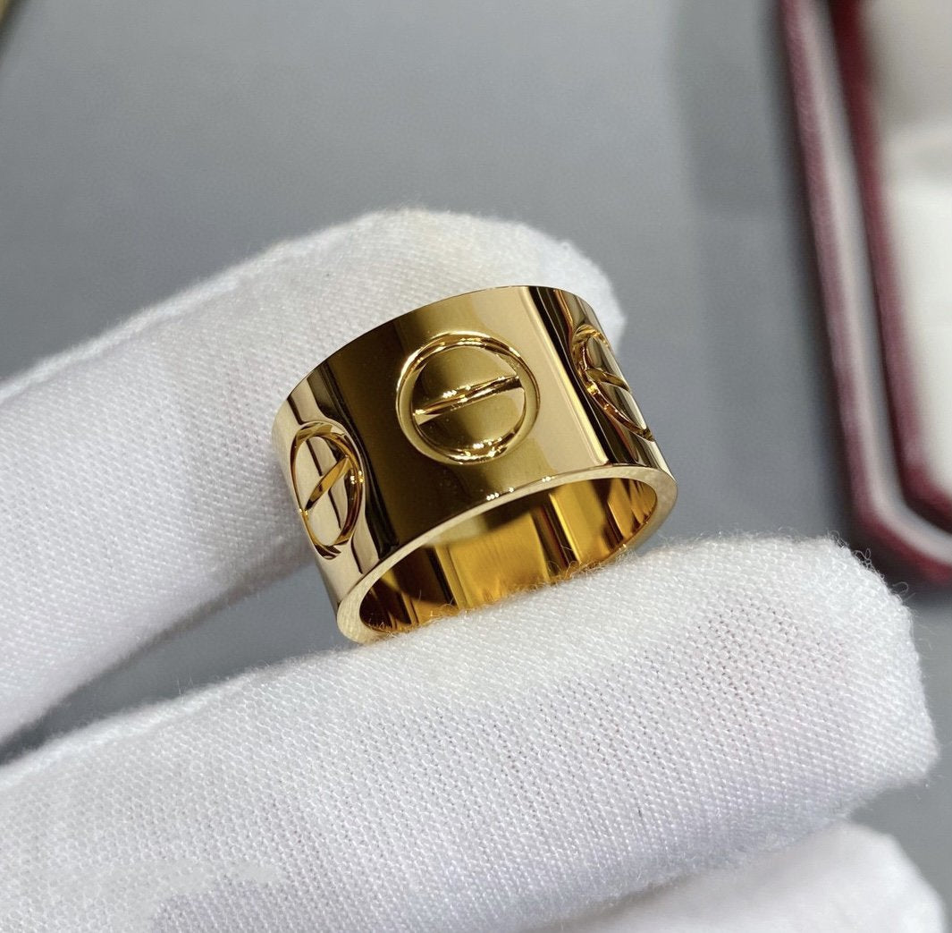 [Plus&Max]LOVE 11MM LARGE RING