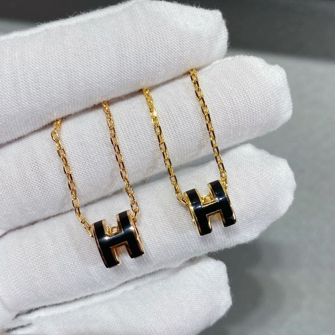 [Plus&Max]MINI POP H NECKLACE