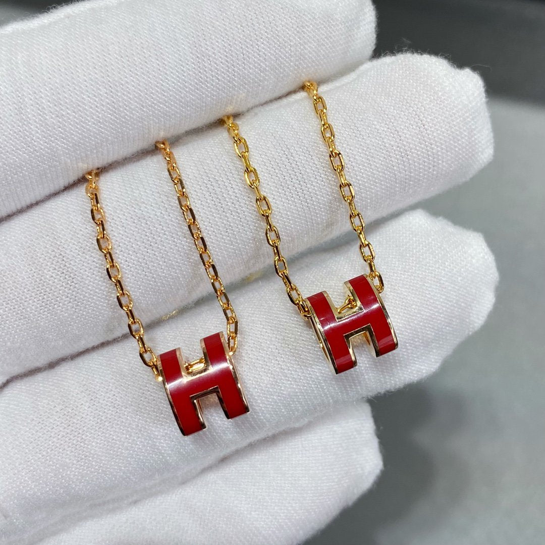 [Plus&Max]MINI POP H NECKLACE