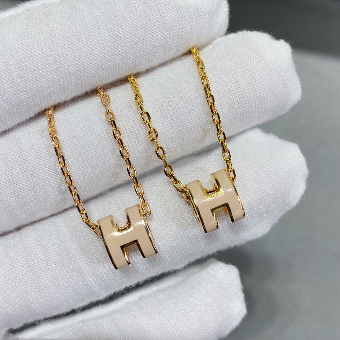 [Plus&Max]MINI POP H NECKLACE
