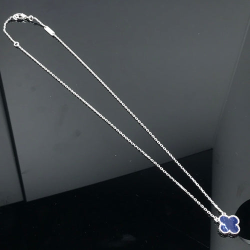 [Plus&Max]CLOVER PIETERSITE SILVER LONG NECKLACE