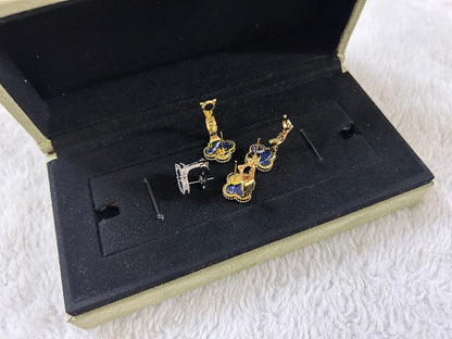 [Plus&Max]CLOVER PIETERSITE MEDIUM STUD EARRINGS