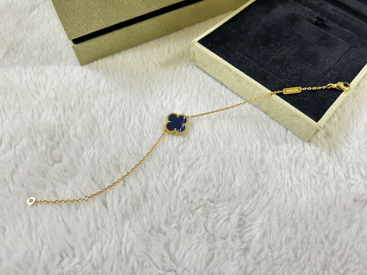 [Plus&Max]CLOVER 1 MOTIF PIETERSITE BRACELET