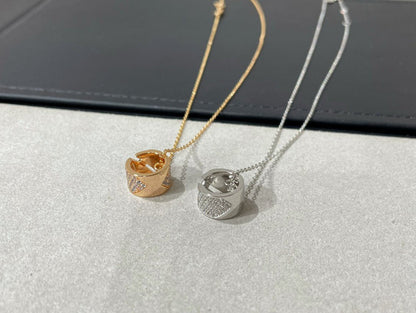 [Plus&Max]LIENS EVIDENCE DIAMOND PAVED NECKLACE