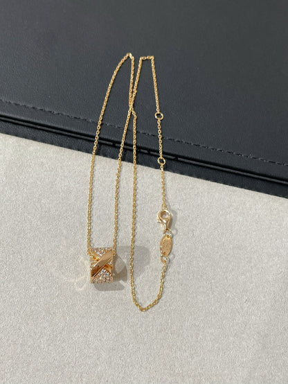 [Plus&Max]LIENS EVIDENCE DIAMOND PAVED NECKLACE