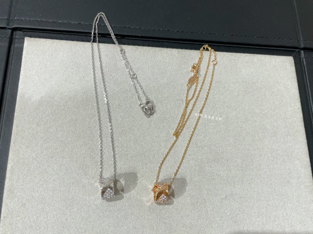 [Plus&Max]LIENS EVIDENCE DIAMOND PAVED NECKLACE