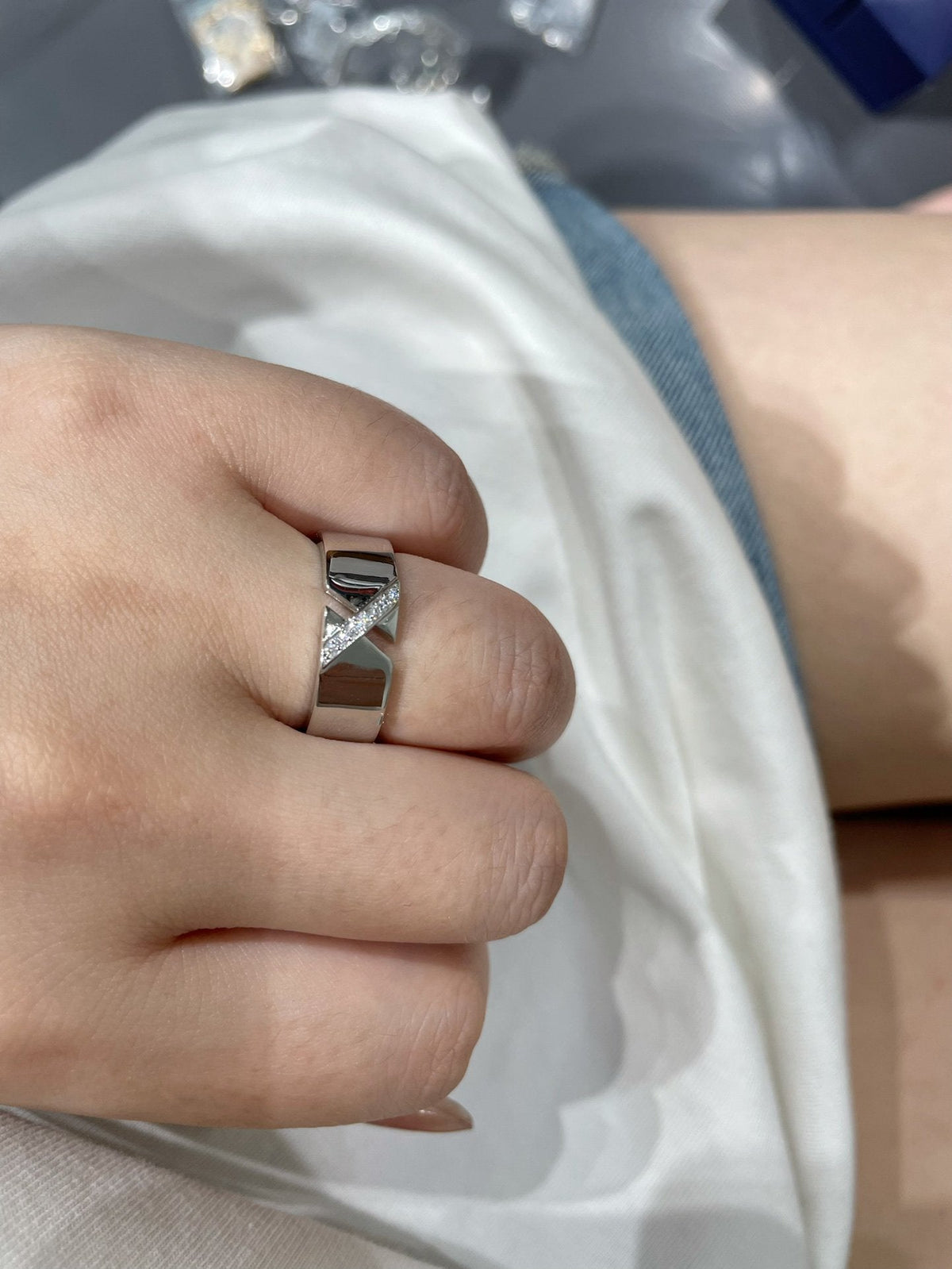 [Plus&Max]LIENS EVIDENCE DIAOMOND RING