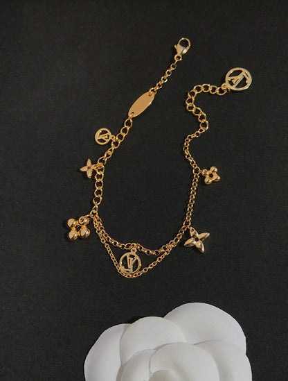 [Plus&Max]BLOOMING PINK GOLD MOP BRACELET