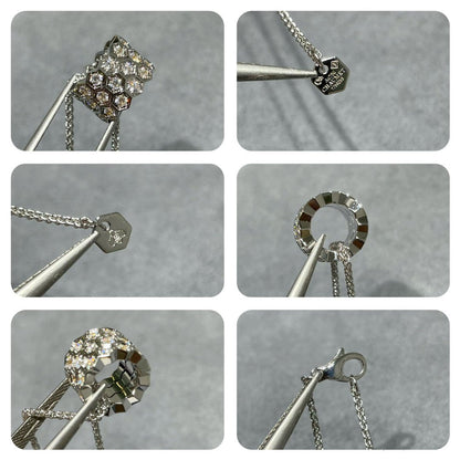 [Plus&Max]BEE LOVE DIAMOND PAVED 3 ROW NECKLACE