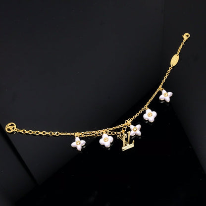 [Plus&Max]LOGO 6 MOTIF STAR AND SUN GOLD BRACELET