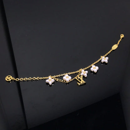 [Plus&Max]LOGO 6 MOTIF STAR AND SUN GOLD BRACELET