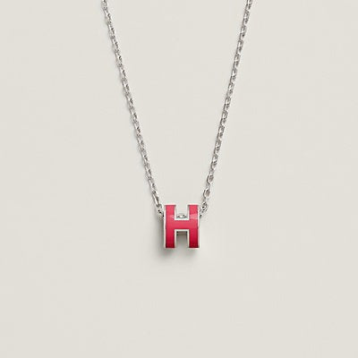 [Plus&Max]H NECKLACE PINK