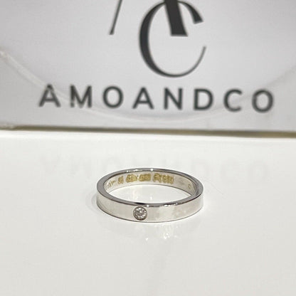 [Plus&Max]LOVE RING 4MM 1 DIAMOND