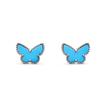 [Plus&Max]BUTTERFLY TURQUOISE EARRINGS SILVER