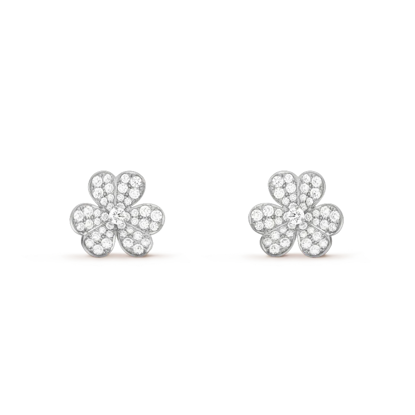 [Plus&Max]CLOVER COMOS DIAMOND EARRINGS SILVER
