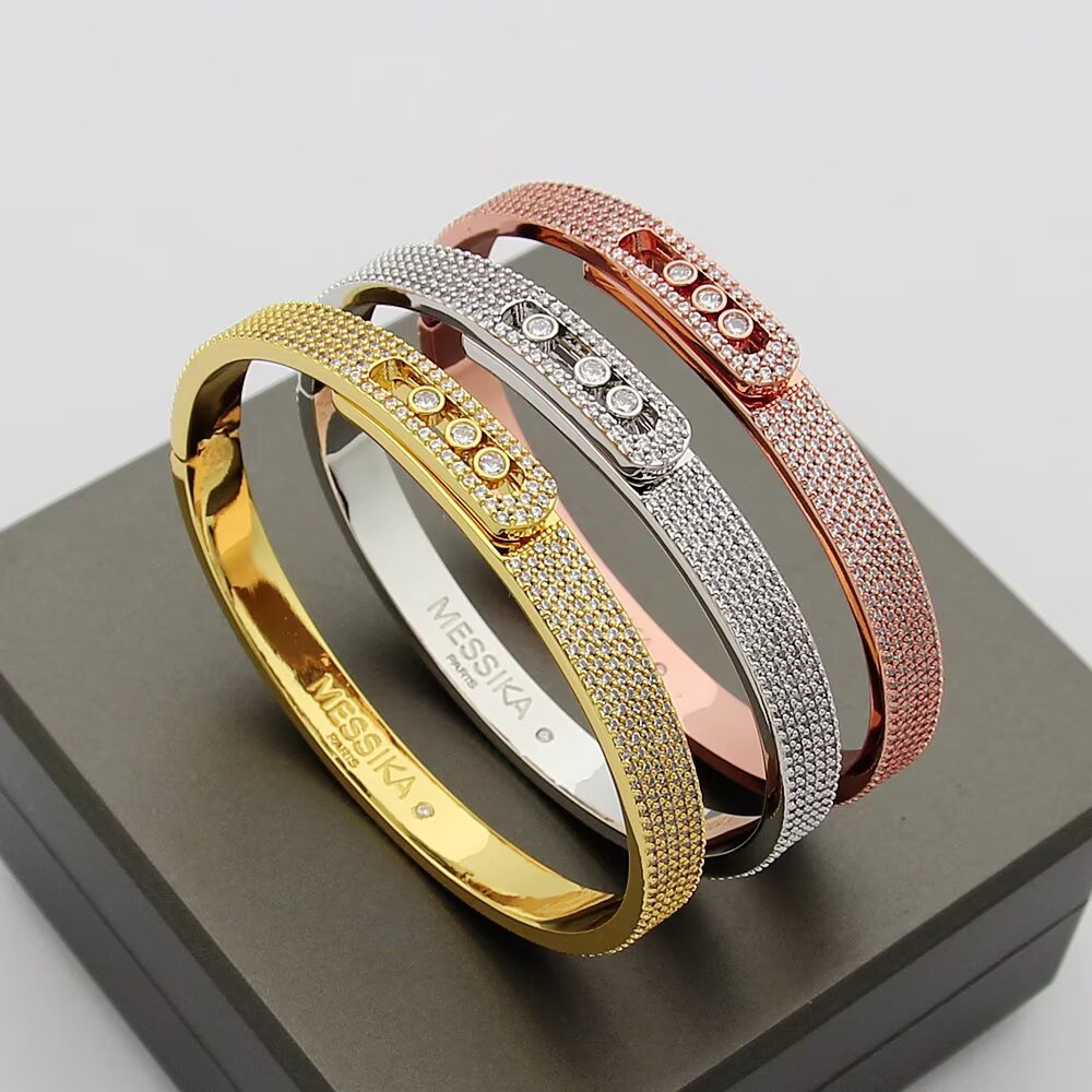 [Plus&Max]Move Noa Full Pavé Diamond Bangle Bracelet