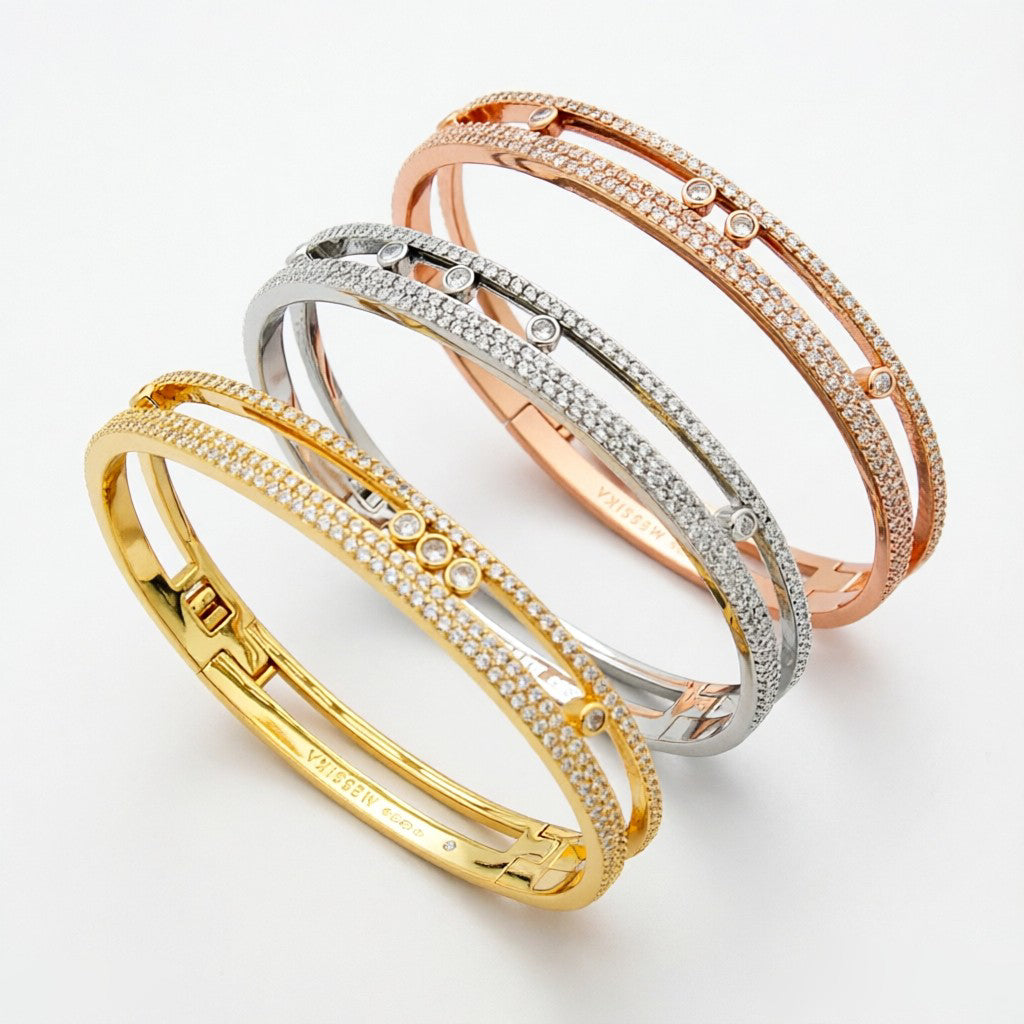 [Plus&Max]Move Romane pavé bangle