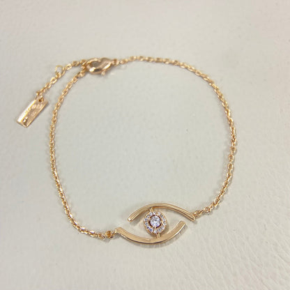 [Plus&Max]Lucky Eye Pave-Set Diamond Bracelet