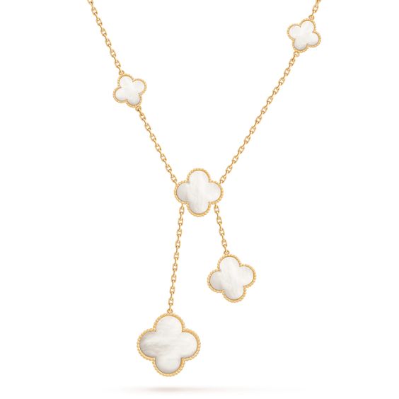 [Plus&Max]CLOVER MOTHER OF PEARL NECKLACE 6 MOTIF