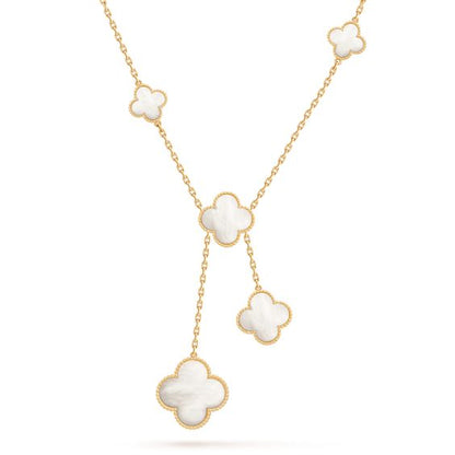 [Plus&Max]CLOVER MOTHER OF PEARL NECKLACE 6 MOTIF