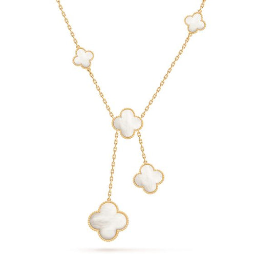 [Plus&Max]CLOVER MOTHER OF PEARL NECKLACE 6 MOTIF